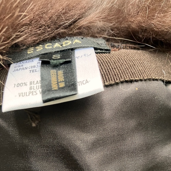 Escada Blue Frostfox Hat - Picture 9 of 10